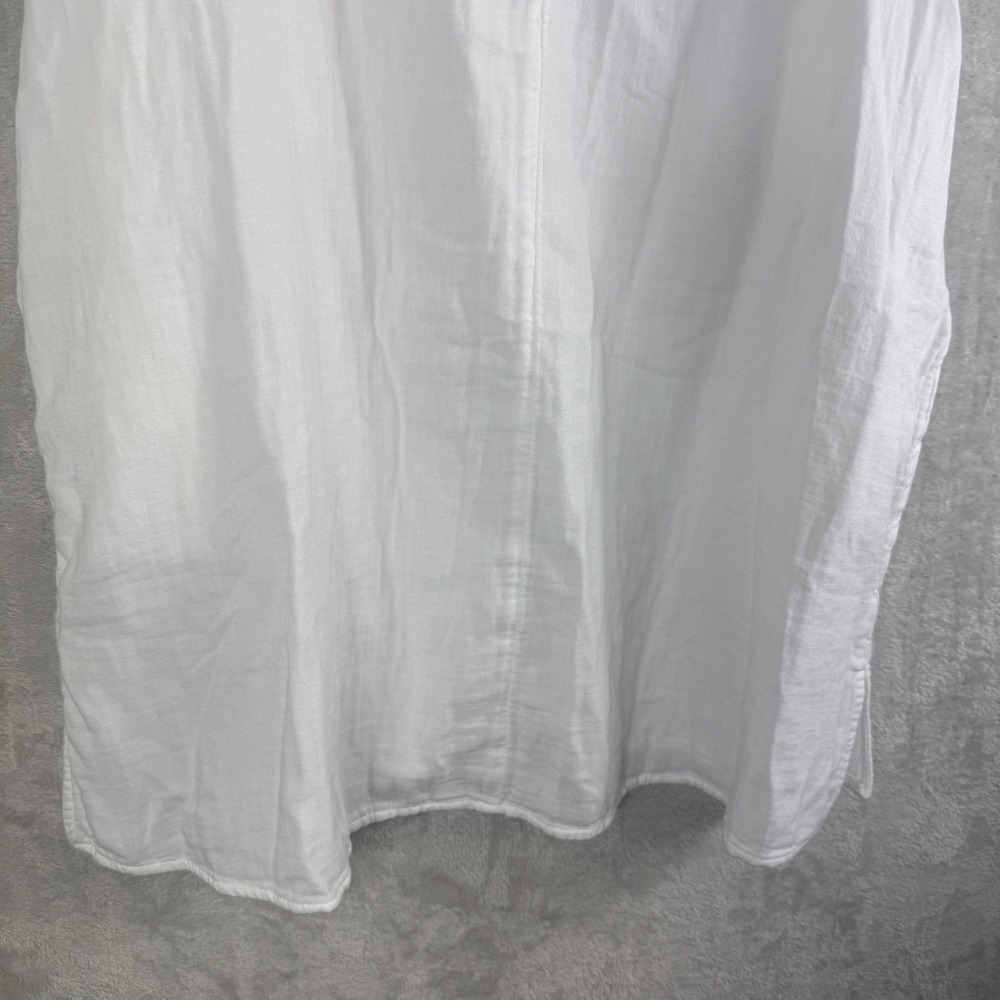 Old Navy Cotton Gauze white mini dress‎ Sz M oversized  vacation resort NEW - Picture 15 of 15